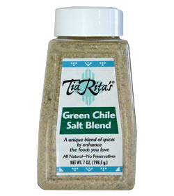 Tia Rita's Green Chile Salt Blend 7 oz.