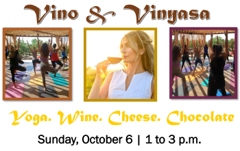 Vino & Vinyasa Event, October 6, 2024